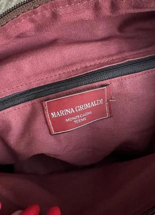 Стильная итальянская вместительная сумочка marina grimaldi3 фото