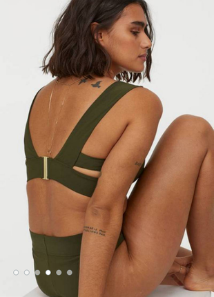 H&m купальник хаки, купальный лиф +купальные трусики, плавки, бикини