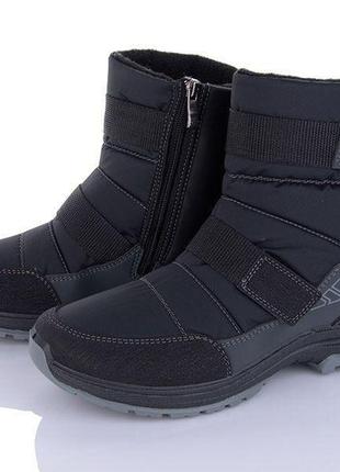 Зимние термо ботинки дутики мужские10 фото