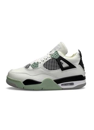 Женские кожаные кроссовки на весну в стиле nike air jordan 4 🆕 найк джордан1 фото