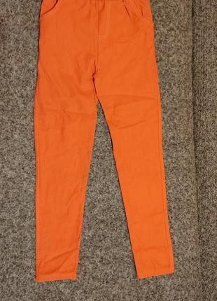 Брюки лосины для девочки (ще тянутся)стан как новые!