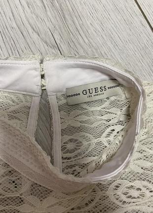 Женский белый топ guess оригинал5 фото