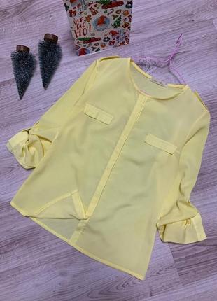 Блуза лимонного кольору1 фото