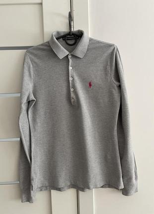 Лонгслів поло жіночий сірий  бренд juicy couture sport m