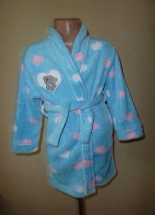 Халат с мишкой тедди на 3 года