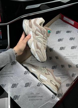 Жіночі кросівки new balance 9060 beige sand6 фото