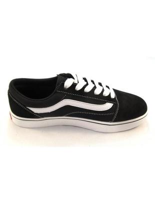 Классические кеды кроссовки vans old skool black white  🫰кроссовки кеды вансы олд скул чёрные с белым2 фото