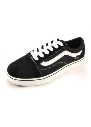 Классические кеды кроссовки vans old skool black white  🫰кроссовки кеды вансы олд скул чёрные с белым4 фото