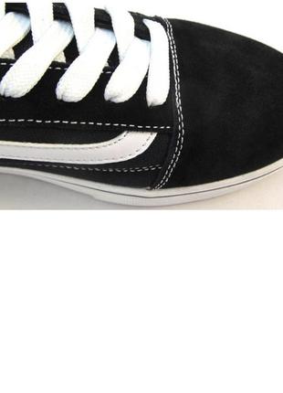 Классические кеды кроссовки vans old skool black white  🫰кроссовки кеды вансы олд скул чёрные с белым9 фото