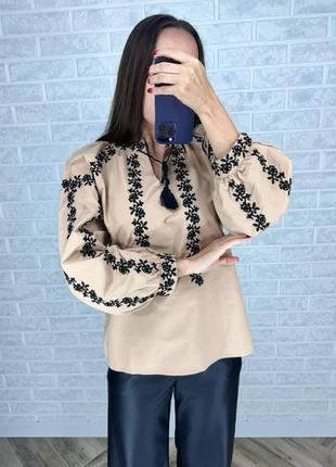 Жіноча сорочка 54/38/0012 вишиванка  блузка  (s m l розміри )1 фото