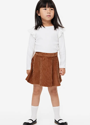 Стильная вельветовая юбка для девочки юбка Ангния h&amp;m (Эч энд эм)