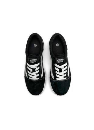 Женские кеды vans old skool black white5 фото