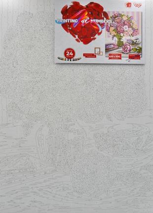 Картина по номерам "букет" danko toys kpne-40х50-02-02 40x50 см