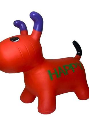 Дитяча іграшка стрибун собака bt-rj-0072 гумовий  (red)