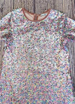 Нарядное платье m&s для девочки 6-7 лет, 116-122 см4 фото