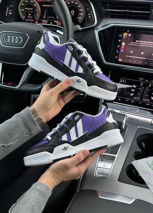 Женские кроссовки adidas originals adi2000 black white purple жанкие адидас1 фото