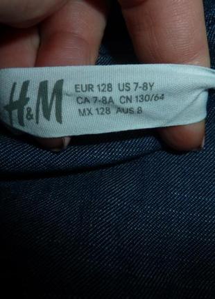 H&m джинсовое платье на 7-8 лет2 фото