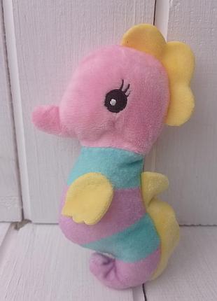 Детская игрушка радужный конек погребушка пищалка