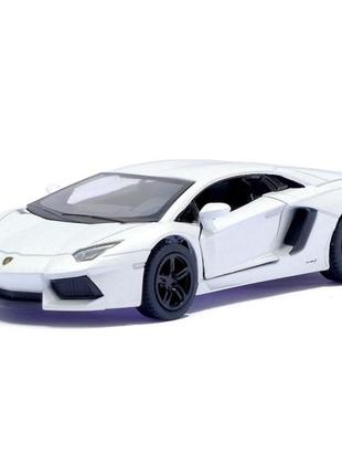 Автомодель легковая lamborghini aventador lp 700-4, 5'' kt5355w, 1:38 белый