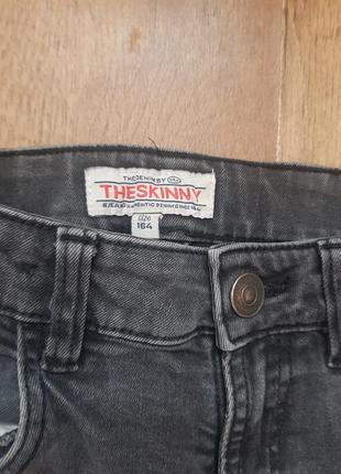 Мужские джинсы темно-серые3 фото