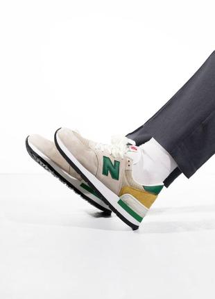 New balance 574 beige/green 36-455 фото