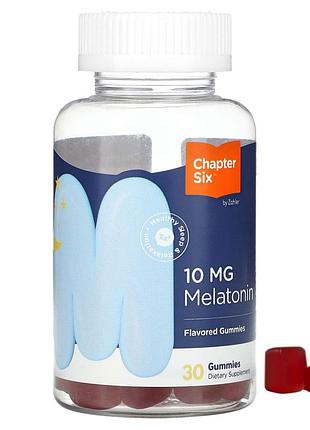 Chapter six мелатонин 10 мг 30 жевательных мармеладок melatonin gummies для сна гормон сша успокаивающее1 фото