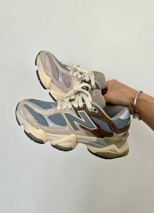 Кроссовки new balance 9060 "mushroom &amp; aluminium”