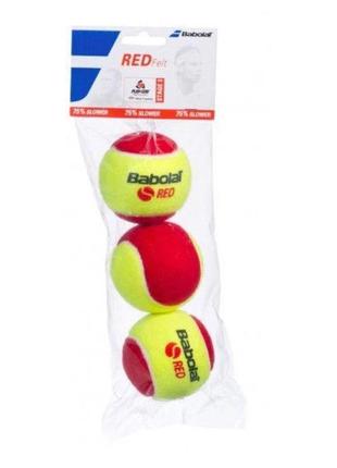 М'ячі для тенісу babolat red felt 3 ball
