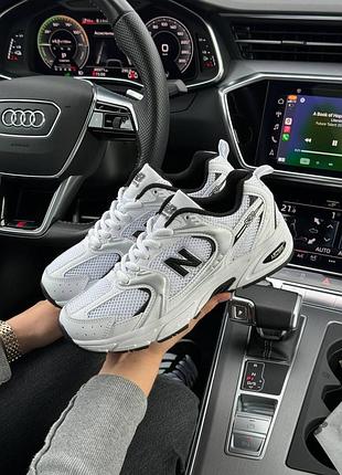 Женские кожаные кроссовки с сеткой в стиле new balance 530 🆕 кроссовки нью баланс