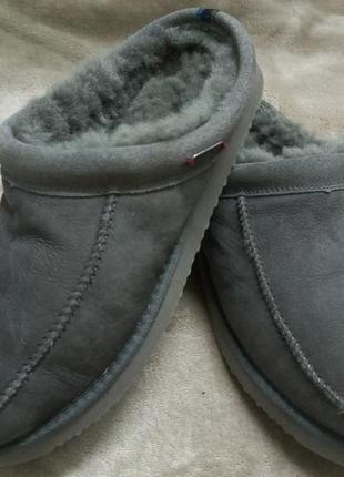 Тапочки домашние осень-зима замш овчина муж.43 ugg австрии9 фото