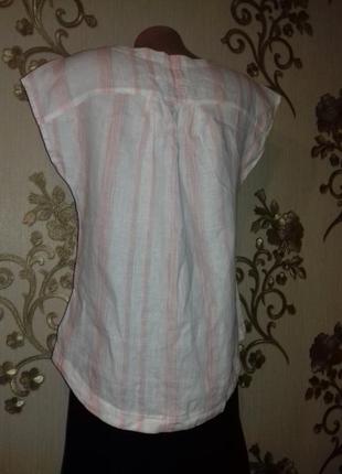 Новая блуза рубаха реглан malvin германия 100% лен 48-50 р3 фото
