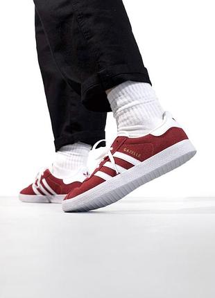 Кроссовки adidas player gazelle red5 фото