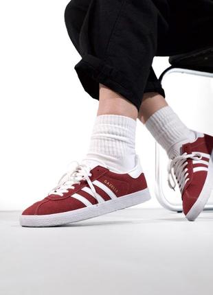 Кроссовки adidas player gazelle red8 фото