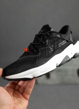 Мужские кроссовки adidas ozweego black адидас озвучого черного цвета5 фото
