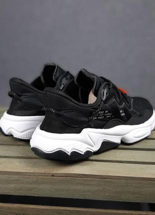 Мужские кроссовки adidas ozweego black адидас озвучого черного цвета6 фото