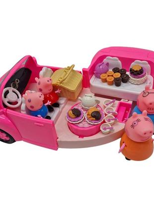 Машина з героями "свинка пеппа" ym11-812 музична зі світлом1 фото