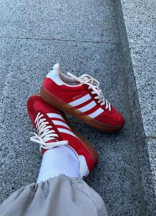 Adidas gazelle x gucci red/white♥️4 фото