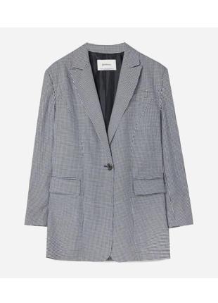 Серый пиджак, в гусиную лапку4 фото