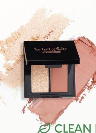 Whats up beauty eyeshadow duo in lattetude3 фото