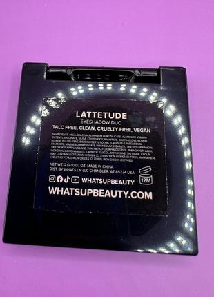 Whats up beauty eyeshadow duo in lattetude8 фото