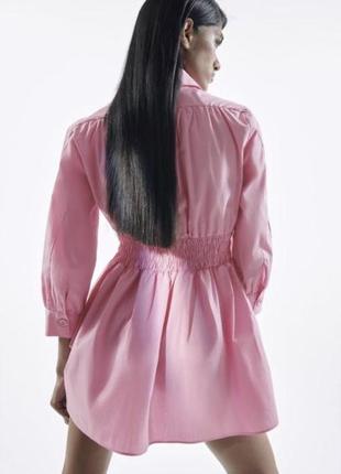 Розовое платье от zara короткое платье8 фото