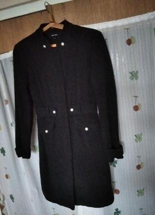 Супер пальто серого цвета р. xs\34\6,65%шерсть,35%вискоза.2 фото