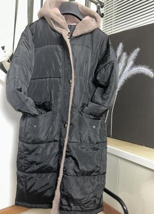 Куртка курточка с плюшевим капюшоном