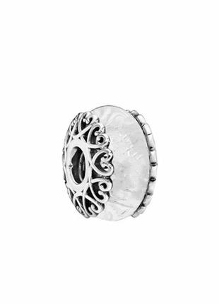Срібний шарм намистина підвіска для браслету у стилі пандора pandora нова з пробою s925 срібло 925 проби мурано серця