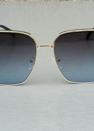 Christian dior очки женские солнцезащитные большие синие с градиентом2 фото