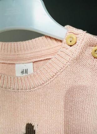 Бавовняний джемпер для дівчинки від h&m 2