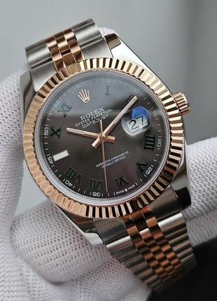 Швейцарские часы rolex datejust wimbledon stainless style