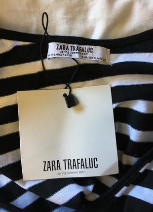 Топ. майка. топик в полоску. тельняшка, бретонка zara3 фото