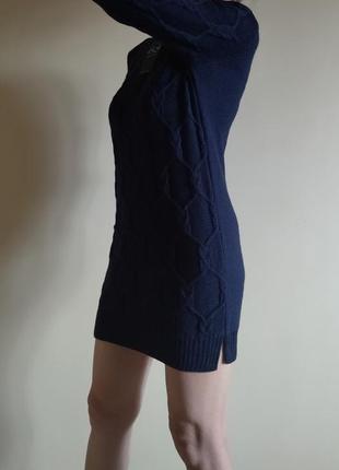 Вязаное короткое платье туника италия1 фото