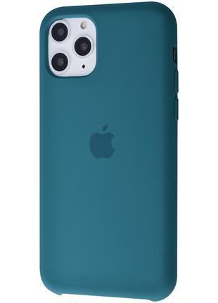 Чехол для iphone 11 pro max silicone case (синий)